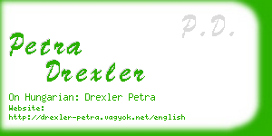 petra drexler business card
